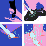 Sinful Luxy Blå ekstra kraftig Magic Wand vibratore