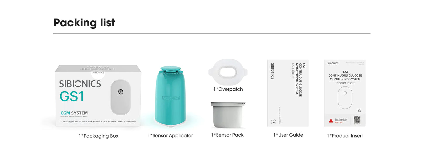 GS1 Continuous Glucose Monitoring (CGM) -System
