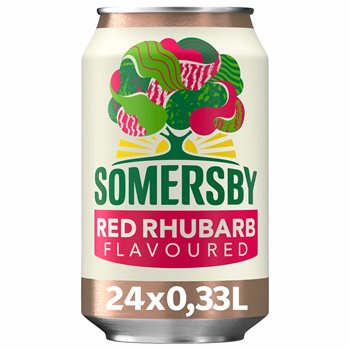 Somersby Red Rabarber - Rabarbercider 4,5%, 20x33Cl. burk