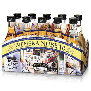 Nubbar sueco Reimersholms 39% 10x50ml.