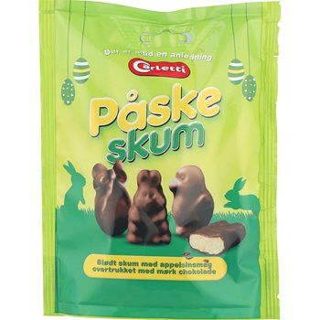 Carletti påskeskum med orange smag og mørk chokolade 150 g