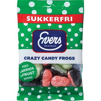 Evers sukkerfri skøre candy frøer 70g