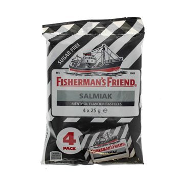 Amigo de los pescadores Salmiak Black Stripe 4-Pack 100 G