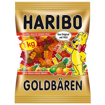 Haribo guld nallebjörnar 1 kg