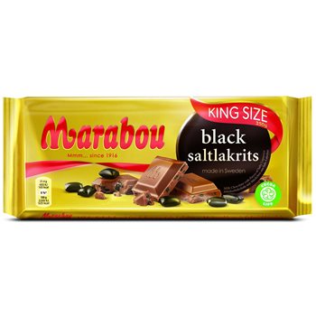 Marabou Black Salted licorice 220 g