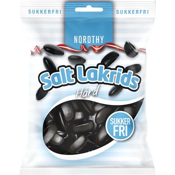 Nordthy Sugar-free salty licorice 65g