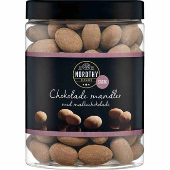 Nordthy mandler m/mælkechokolade stærk 550 g.