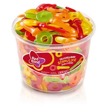 Rødt båndvin gummipokker 1200 g