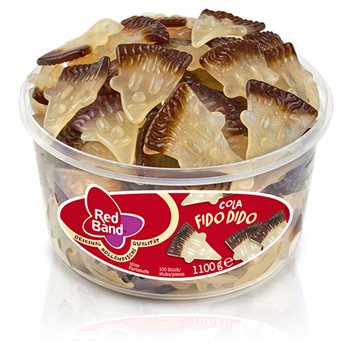 Rødt band Cola Fido Dido 1100 g