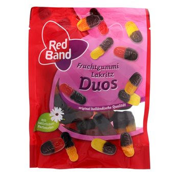 Trupa roșie Fruchtgummi Licorice Duos 200g