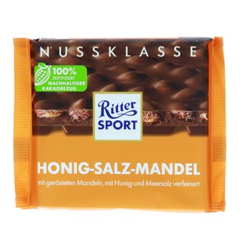 Ritter sport honning saltet mandler 100 g