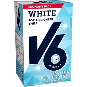 V6 Pacchetto economico di menta piperita bianca 72 g